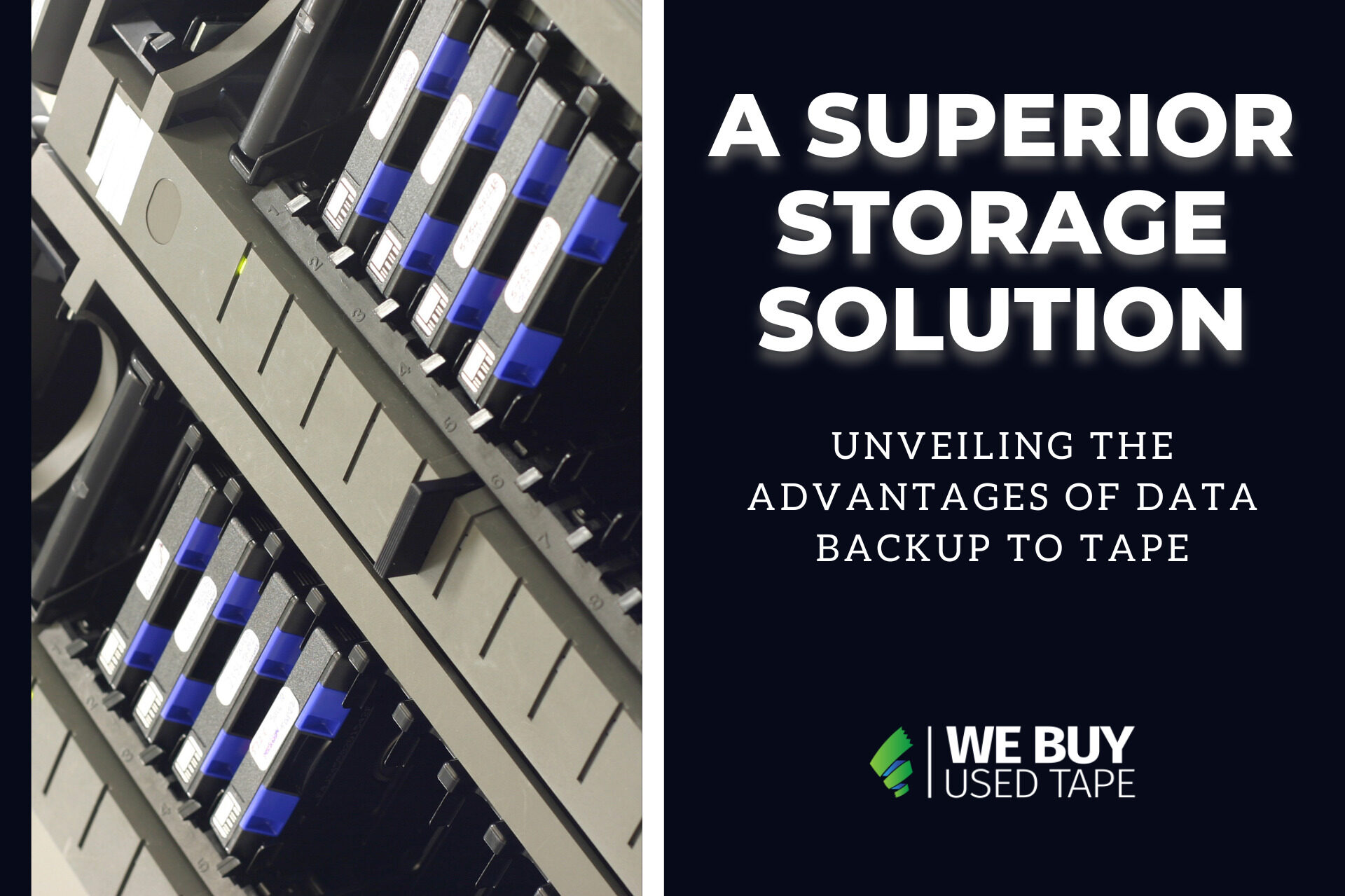 What are the advantages of backing up data to tape rather than other media?